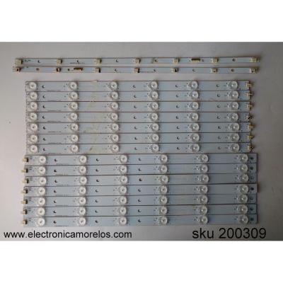 KIT DE LED´S PARA TV (14 PIEZAS)  / VIZIO LBM420P0601-CT-3 / LBM420P0601-CS-4 / LBM420P-BRIDGE-Z-3(R) / LBM420P-BRIDGE-Z-3(L) / PANEL´S TPT420H2-HVN07 REV:S470A / T420HVN07.4 / MODELOS M422i-B1 / M422i-B1 LTTWPWDQ / M422i-B1 LTYWPWCQ